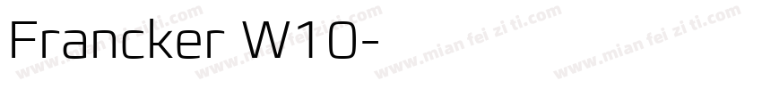 Francker W10字体转换